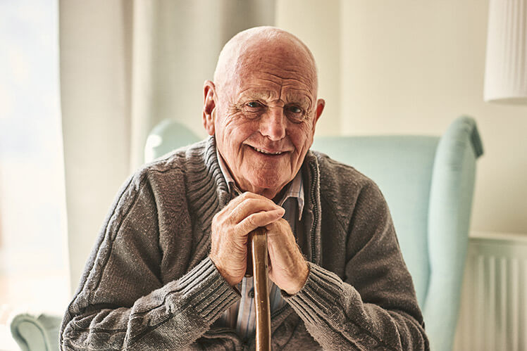 man with tooth replacement in wolcott