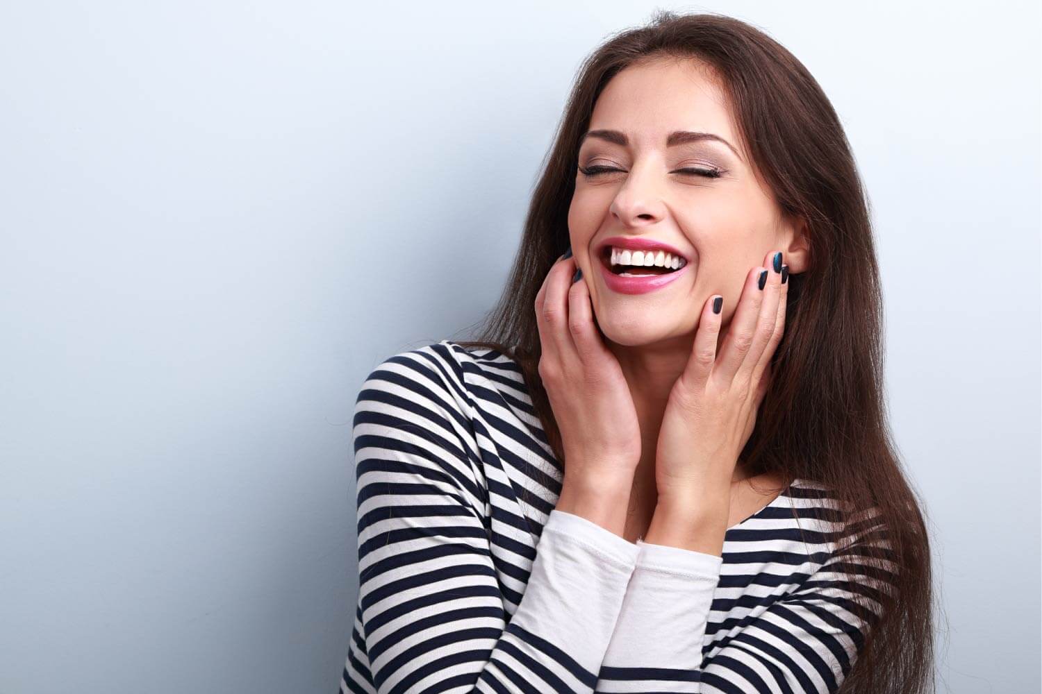 woman with veneers in wolcott