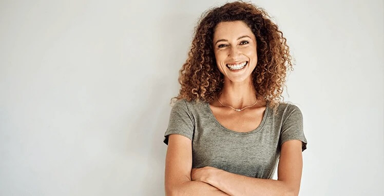 Smiling Woman With White Teeth